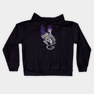 Halloween - Gargoyle demon purple Kids Hoodie